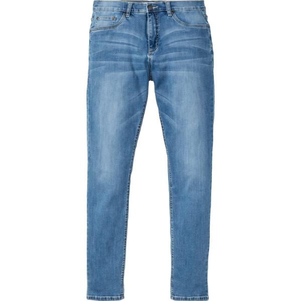 Jeans homme forme carotte bleu fermeture clair denim Bonprix