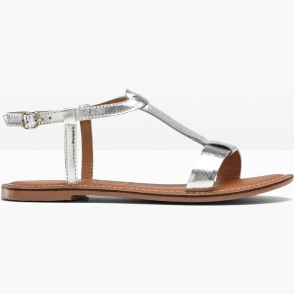 sandales en cuir bonprix noir