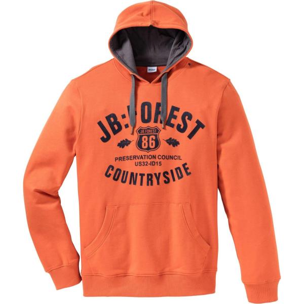 sweats à capuche bonprix orange imprimé