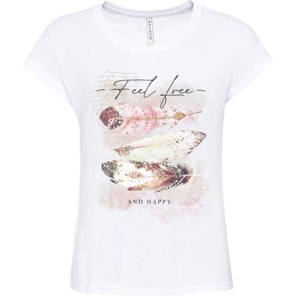 t-shirts bonprix blanc imprimé