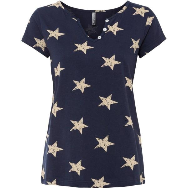 t-shirts bonprix bleu imprimé