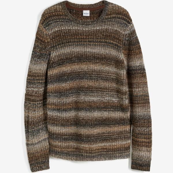 pulls bonprix marron à rayures
