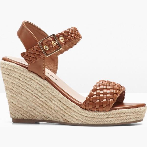 chaussures à semelle compensée bonprix marron