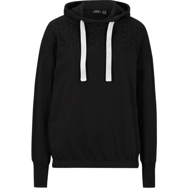 sweats à capuche bonprix noir