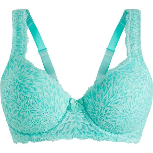 Soutien-gorge femme bleu ciel avec dentelle à bretelles bonprix
