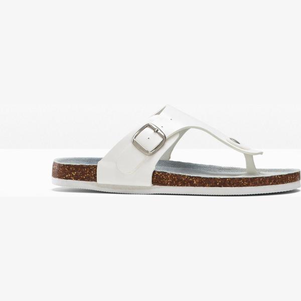 Pantoufles femme blanc neige bonprix