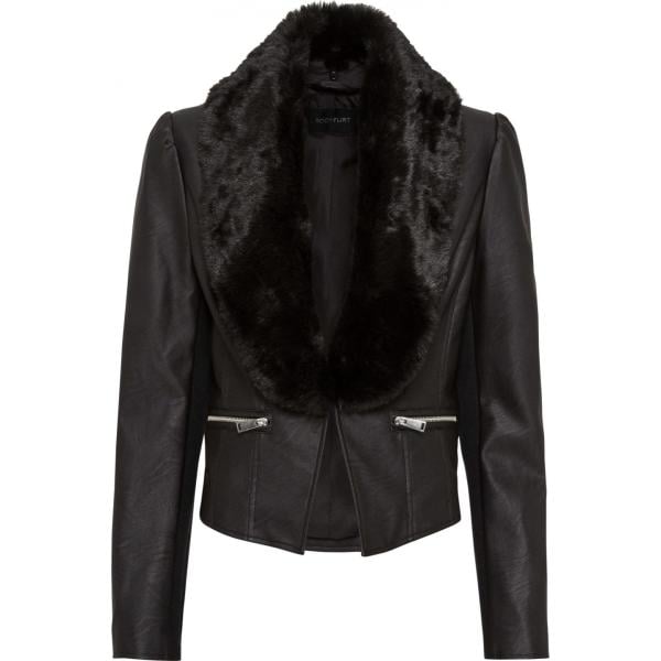 fausses fourrures bonprix noir