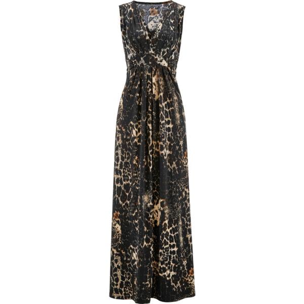 robes longues bonprix marron imprimé