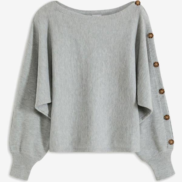 pulls bonprix gris