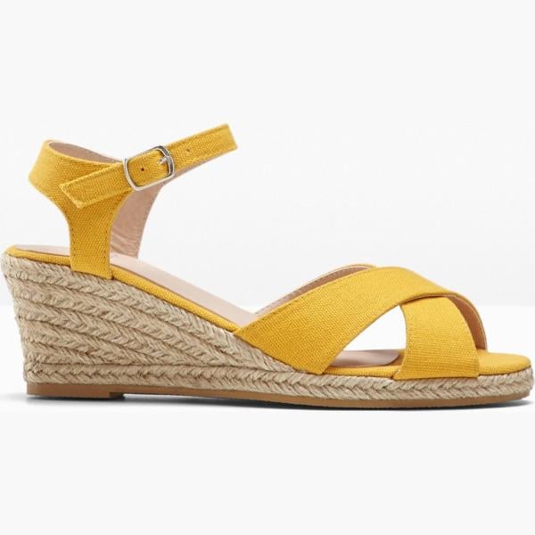 chaussures à semelle compensée bonprix blanc