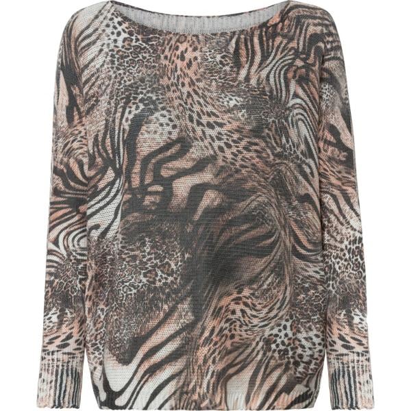pulls bonprix gris imprimé