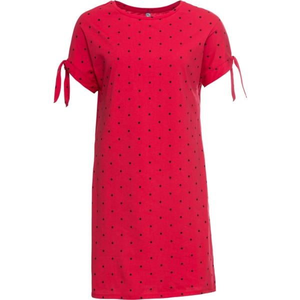 robes courtes bonprix rouge à pois