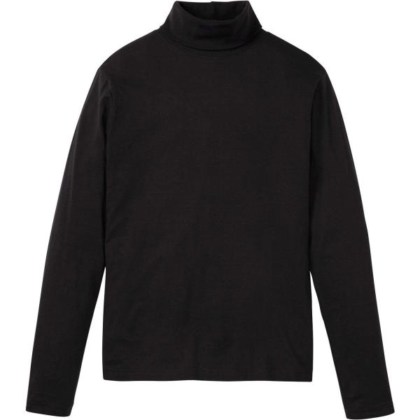 T-shirt homme noir foncé col V à manches longues laiton bonprix