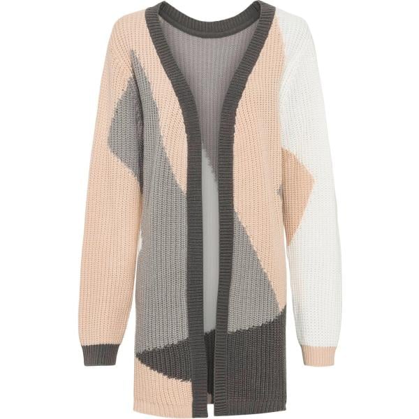 pulls bonprix marron géométrique