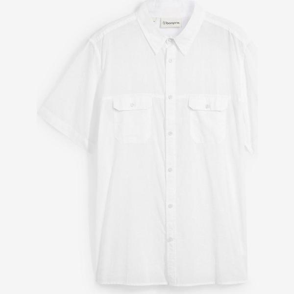 chemises à manches courtes bonprix blanc