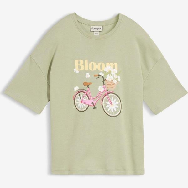 t-shirts bonprix marron imprimé