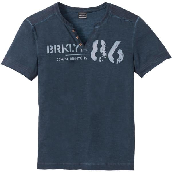 t-shirts bonprix bleu imprimé