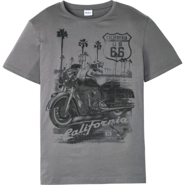 t-shirts bonprix gris imprimé