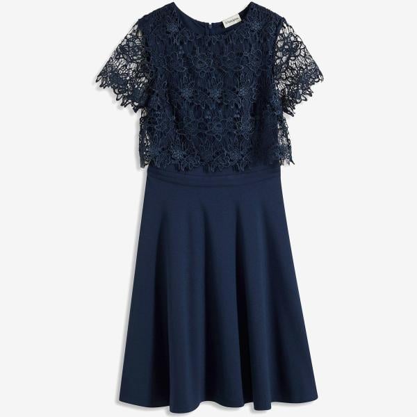 robes mi-longues/au genou bonprix bleu