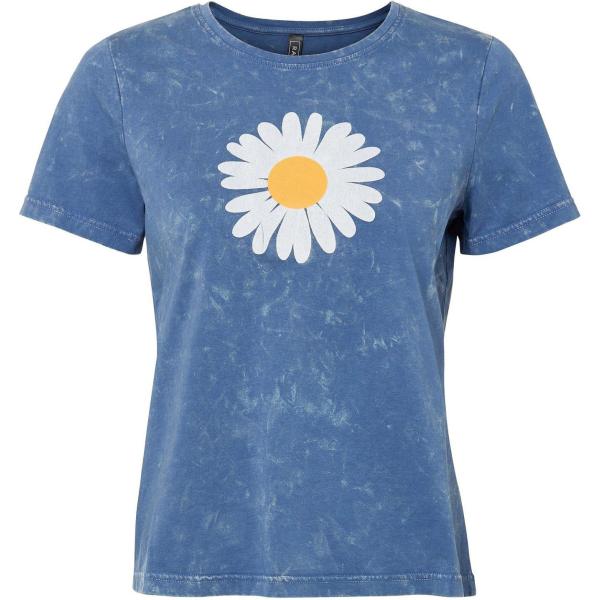 T-shirt femme bleu moyen imprimé laiton bonprix