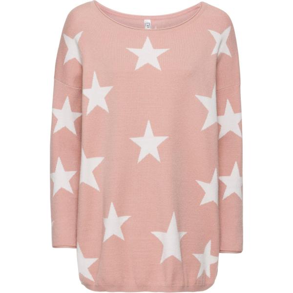 pulls bonprix rose imprimé
