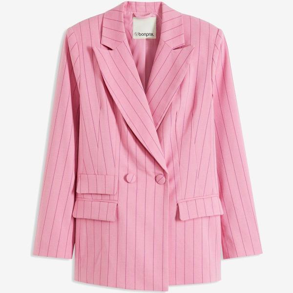 blazers bonprix rose à rayures