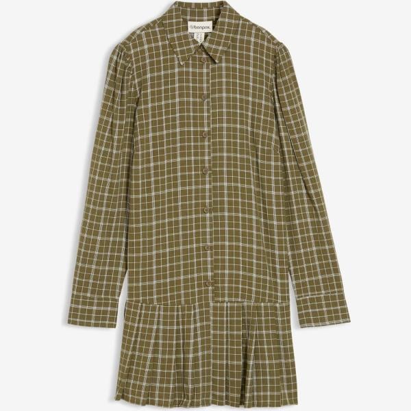 robes chemisier bonprix marron à carreaux