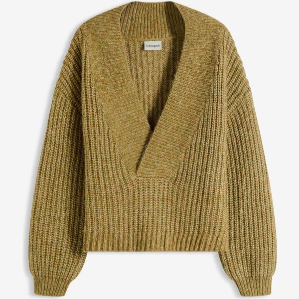 pulls bonprix marron