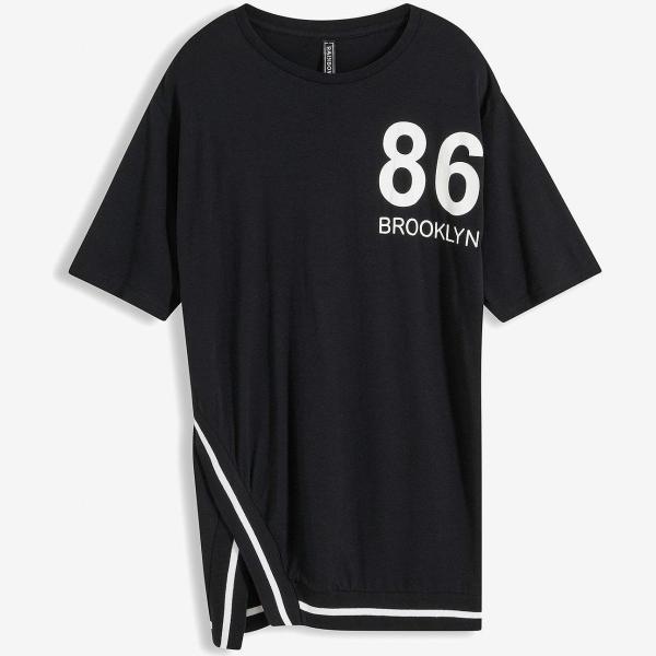 t-shirts bonprix noir imprimé