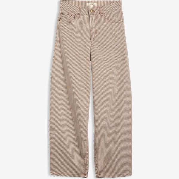 pantalon  bonprix blanc à rayures