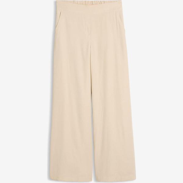 pantalon large en bas bonprix blanc