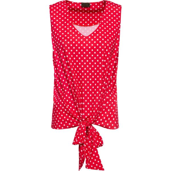 Tops et blouses bonprix rouge à pois