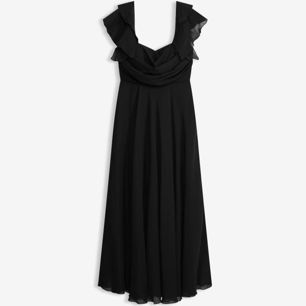 Robe longue femme noir foncé long bonprix