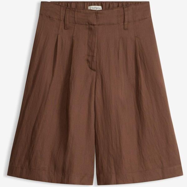 Bermuda femme marron foncé viscose bonprix