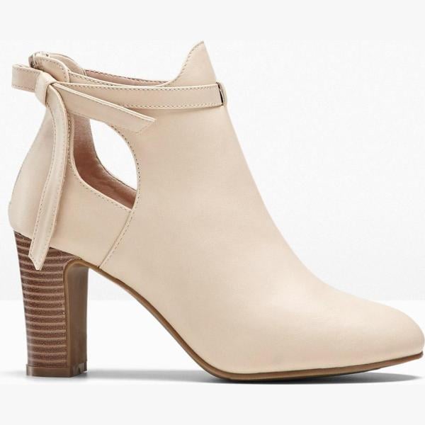 bottines bonprix blanc