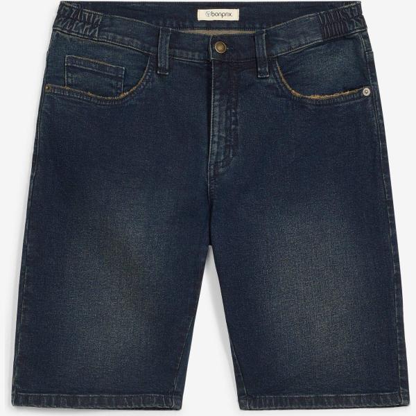 Bermuda homme bleu foncé long denim bonprix
