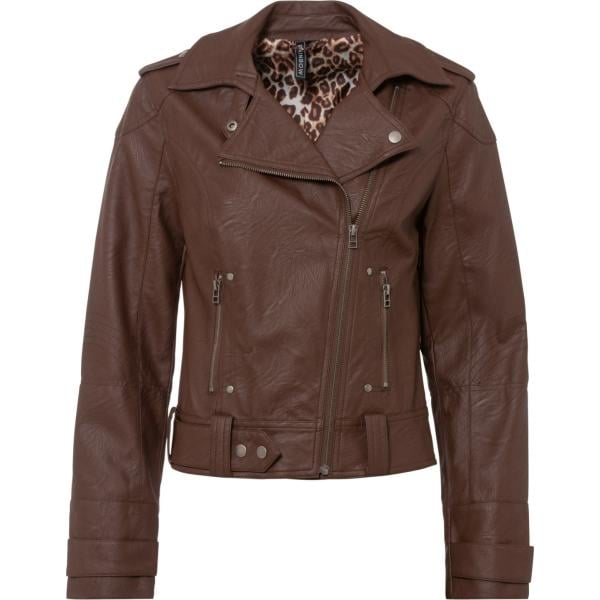 manteaux bonprix marron animalier