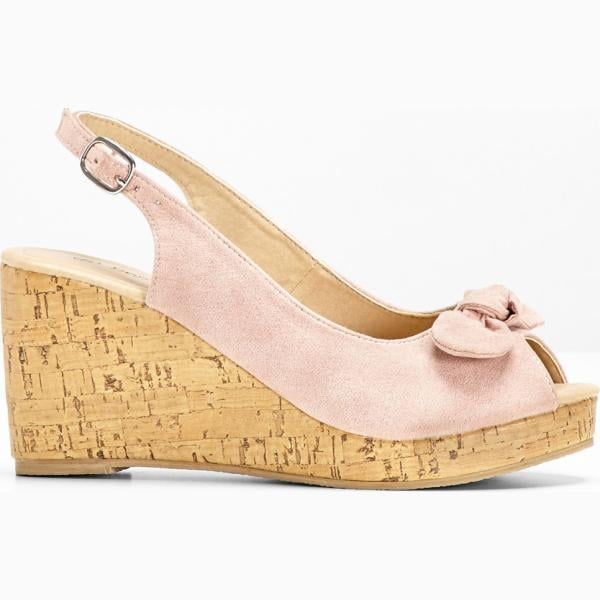 chaussures à semelle compensée bonprix blanc