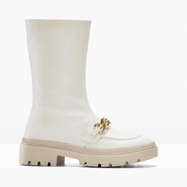 bottes bonprix blanc