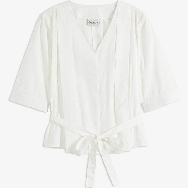 chemisiers bonprix blanc