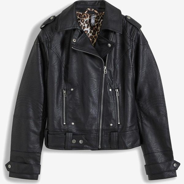 manteaux bonprix noir animalier