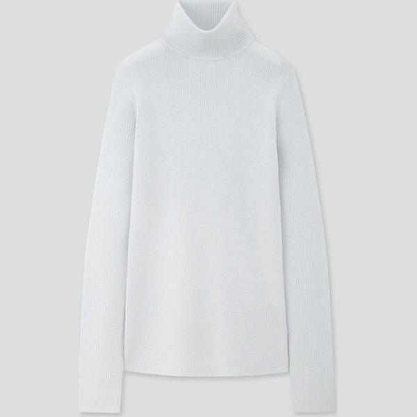 Maglione a coste collo a dolcevita Uniqlo