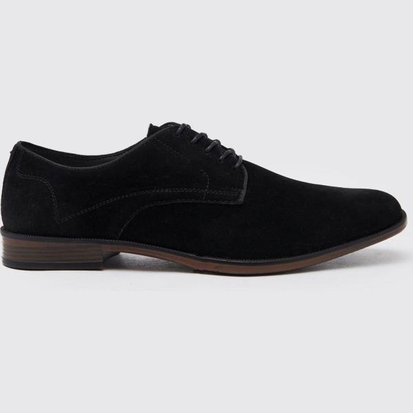 chaussures à lacets Boohoo noir