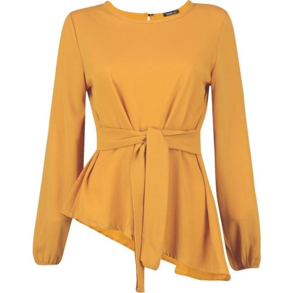 hauts Boohoo jaune