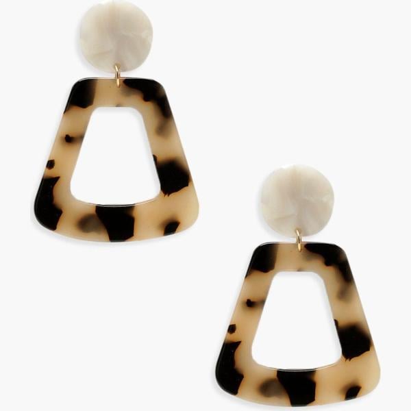 boucles doreilles Boohoo marron