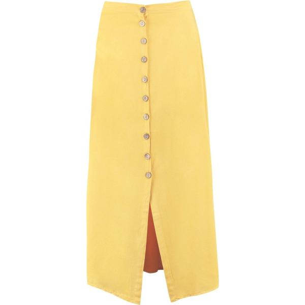 jupes au genou Boohoo jaune