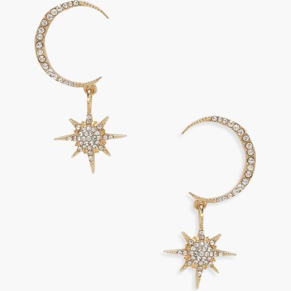 boucles doreilles Boohoo jaune