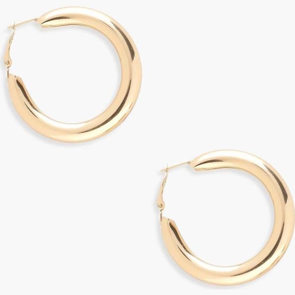 boucles doreilles Boohoo blanc