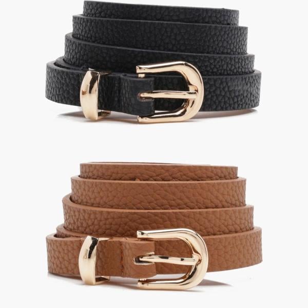 ceintures Boohoo marron