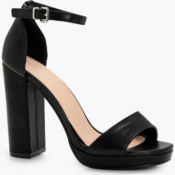chaussures à talon Boohoo noir